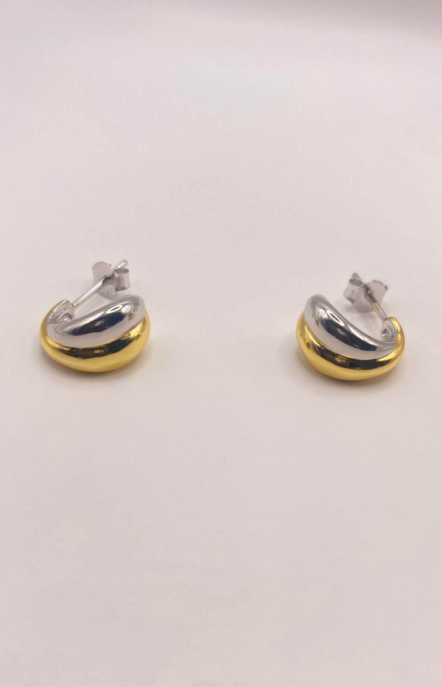 925sterling guld pläterad silver örhänge