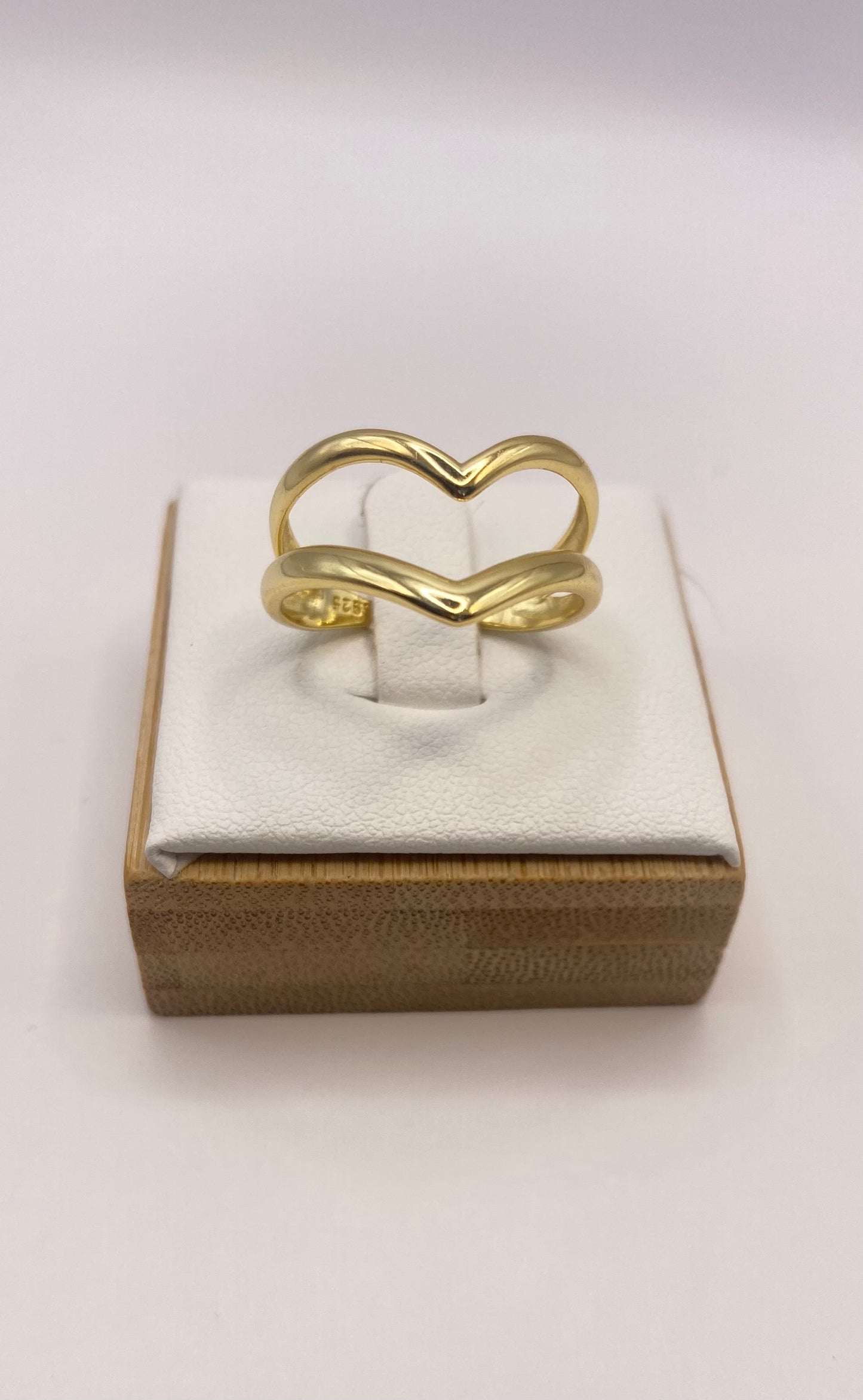 Guld pläterad 925sterling silver ring