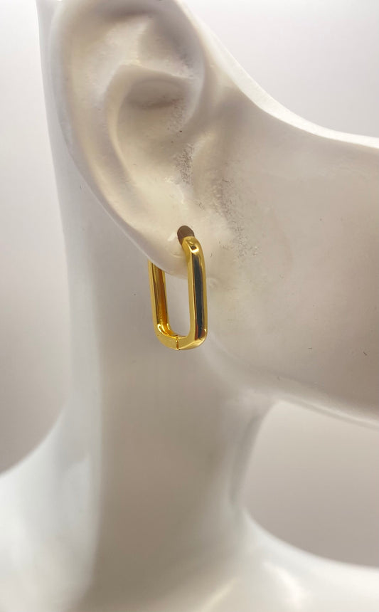 925sterling guld pläterad silver örhänge