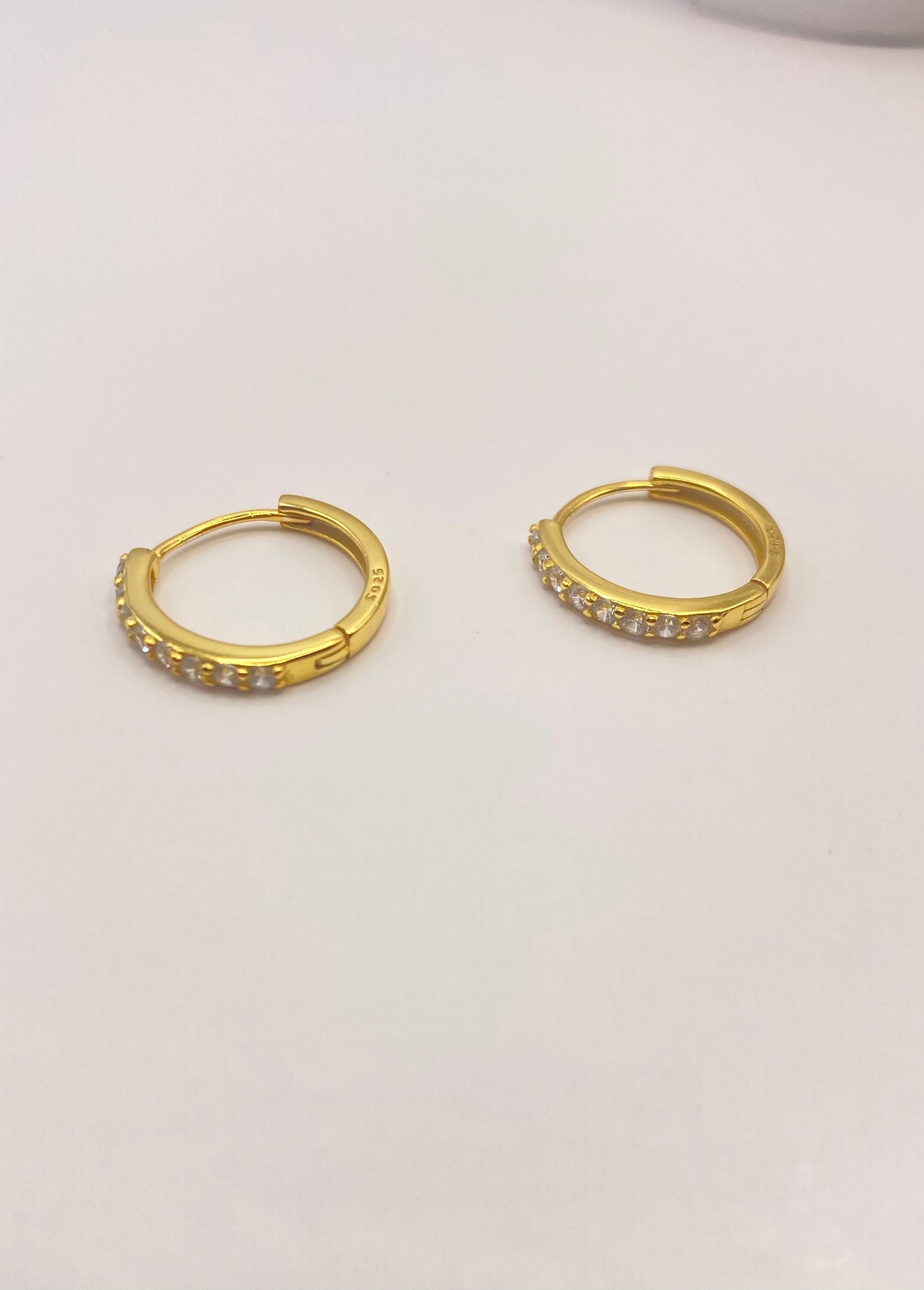 925sterling silver guld pläterad örhänge