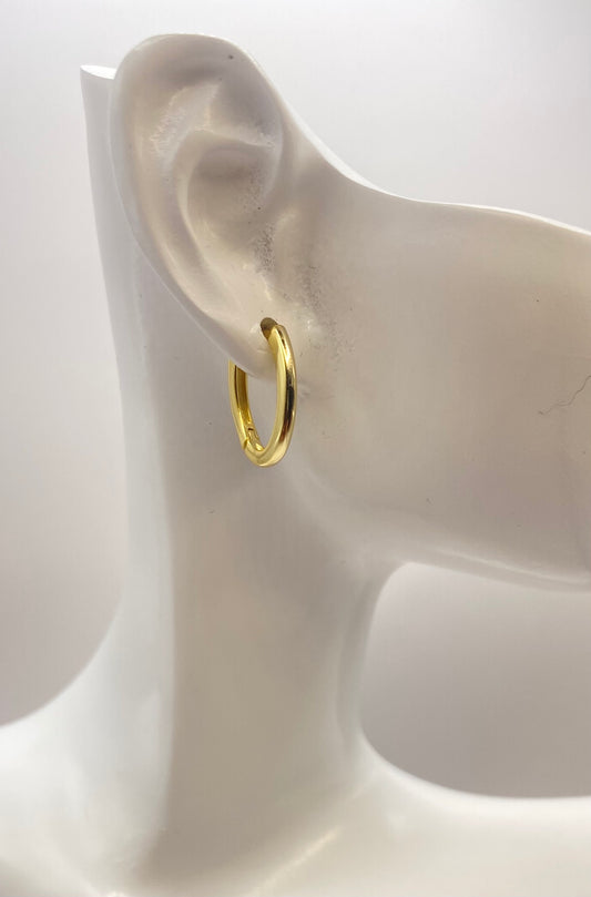 925sterling guld pläterad silver örhänge