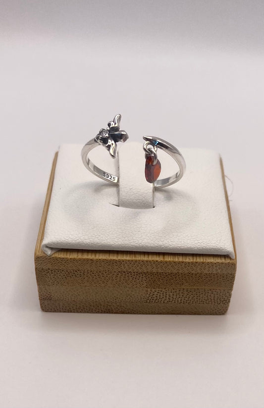 Fri size silver ring