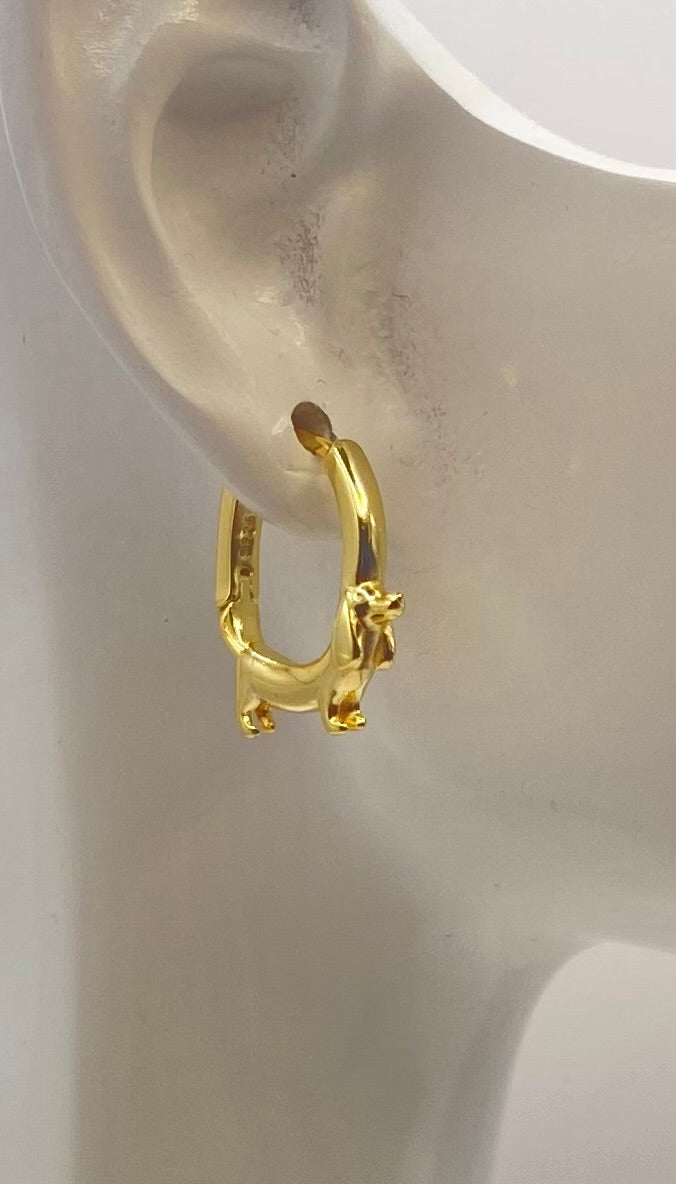 925sterling silver guld pläterad örhänge
