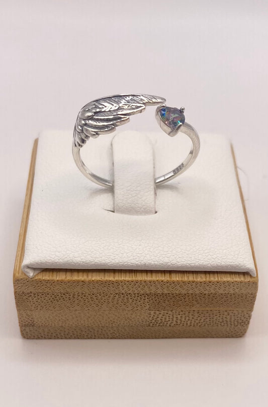 Änglavinge silver ring